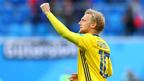 Emil Forsberg, cái tên ít ai biết giúp Thụy Điển vào vòng tứ kết